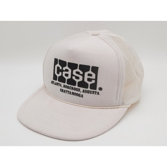 Vintage Case Snapback Trucker Cap Hat USA  White. Atlanta Chattanooga. Otto Cap - Picture 1 of 9
